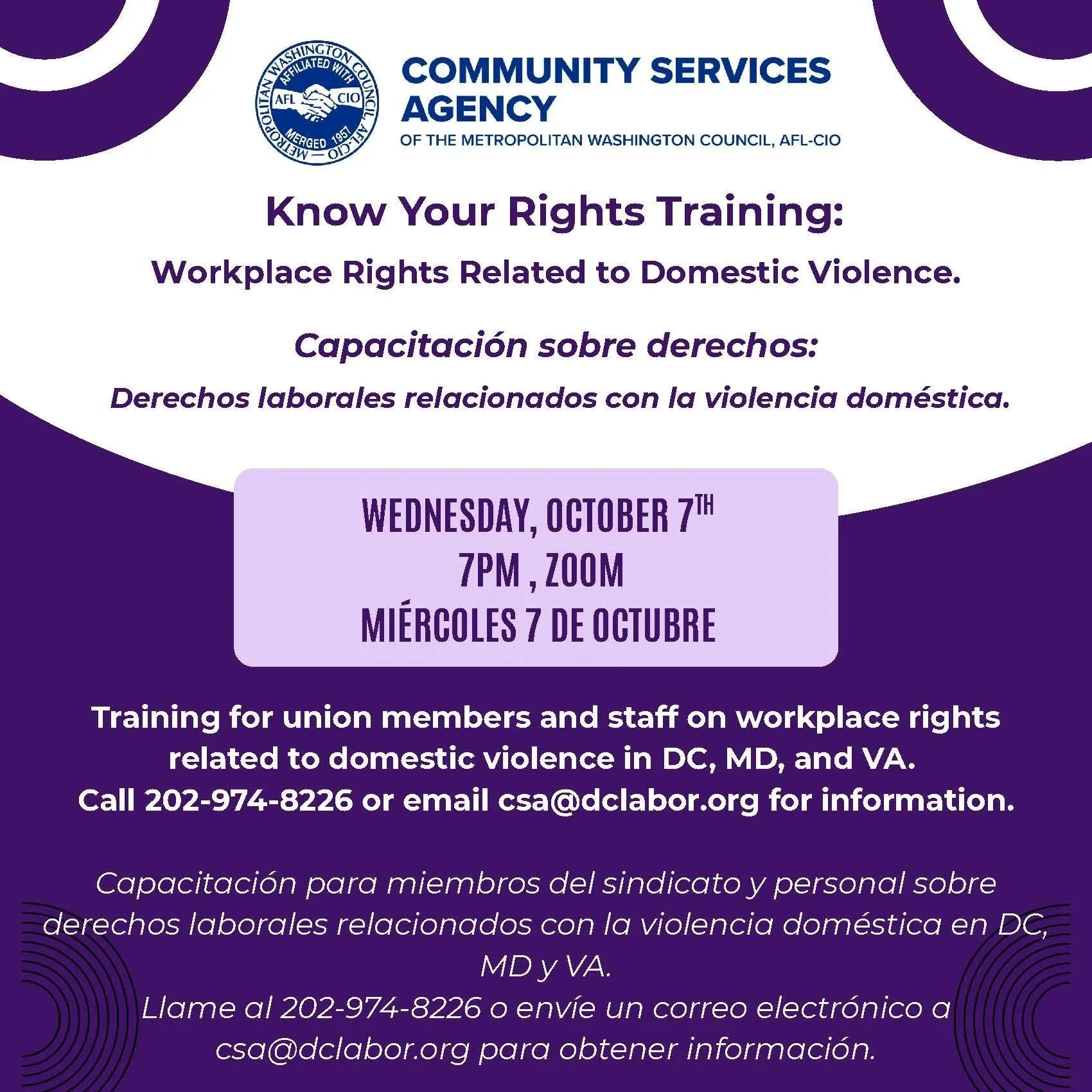 Know Your Rights Training