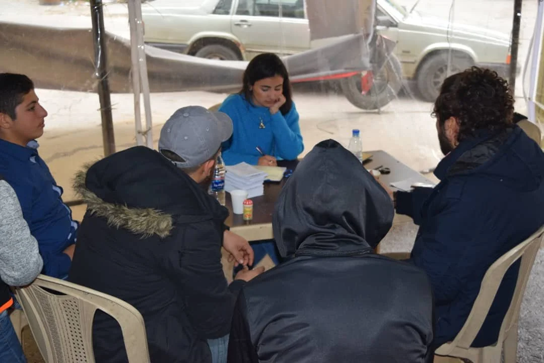 Inside the protest tent with Akkar revolutionaries during Lebanon's October uprising. 