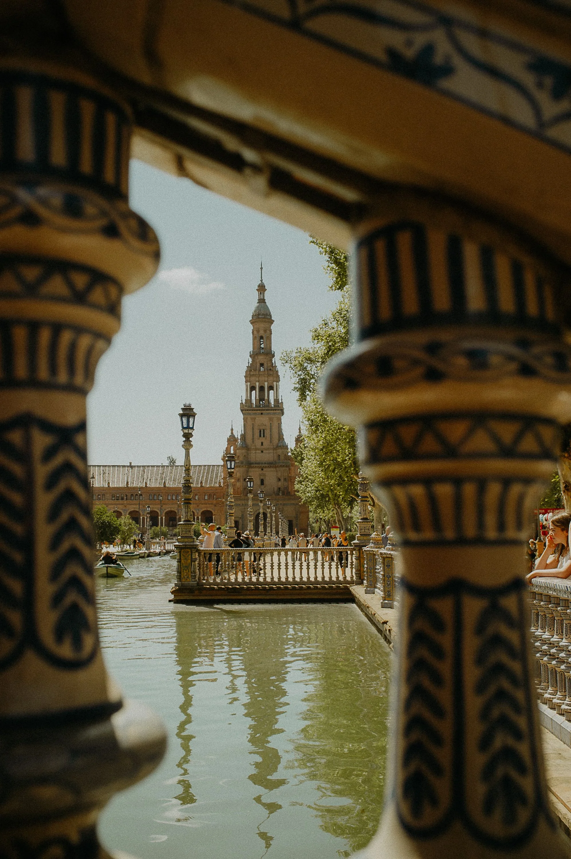 A view from a downtown historical site in Seville Spain