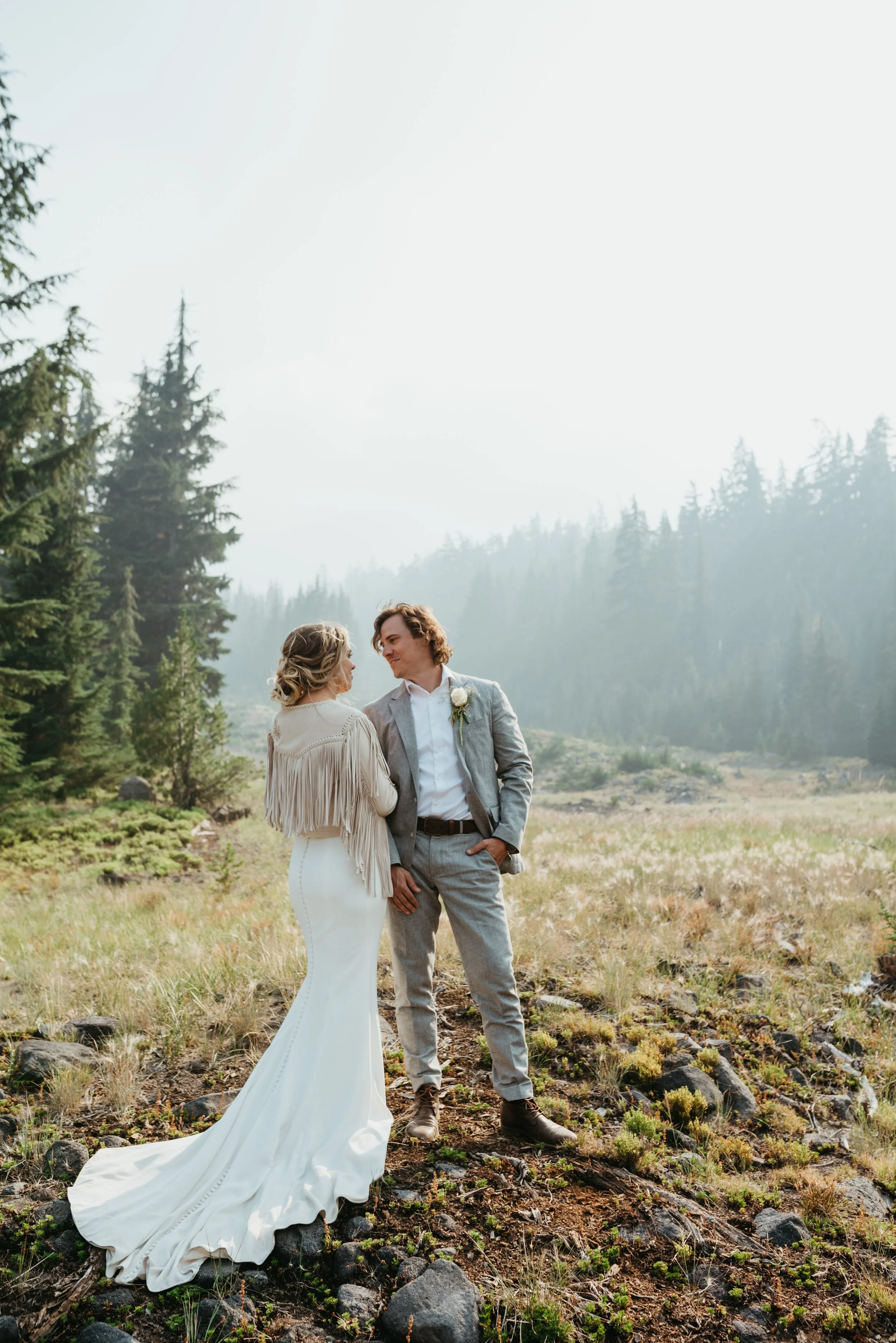 Mount Rainier National Park elopement mountain landscape in Washington