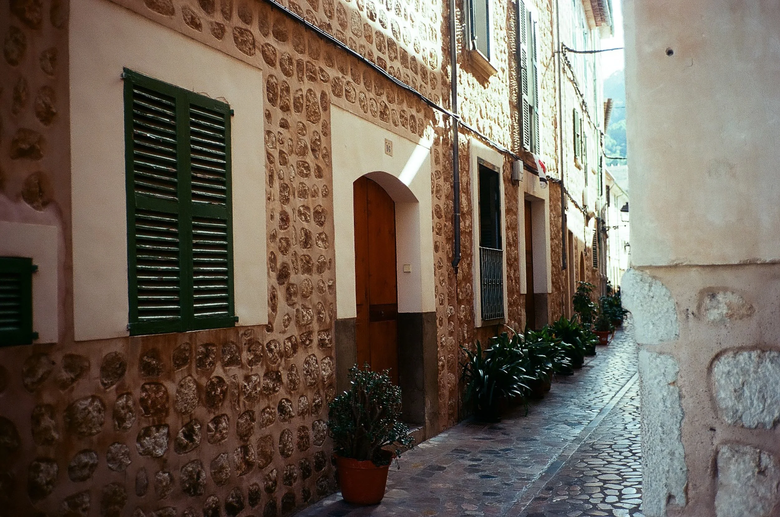 Cobblestone streets and alleyways in Northern Spain