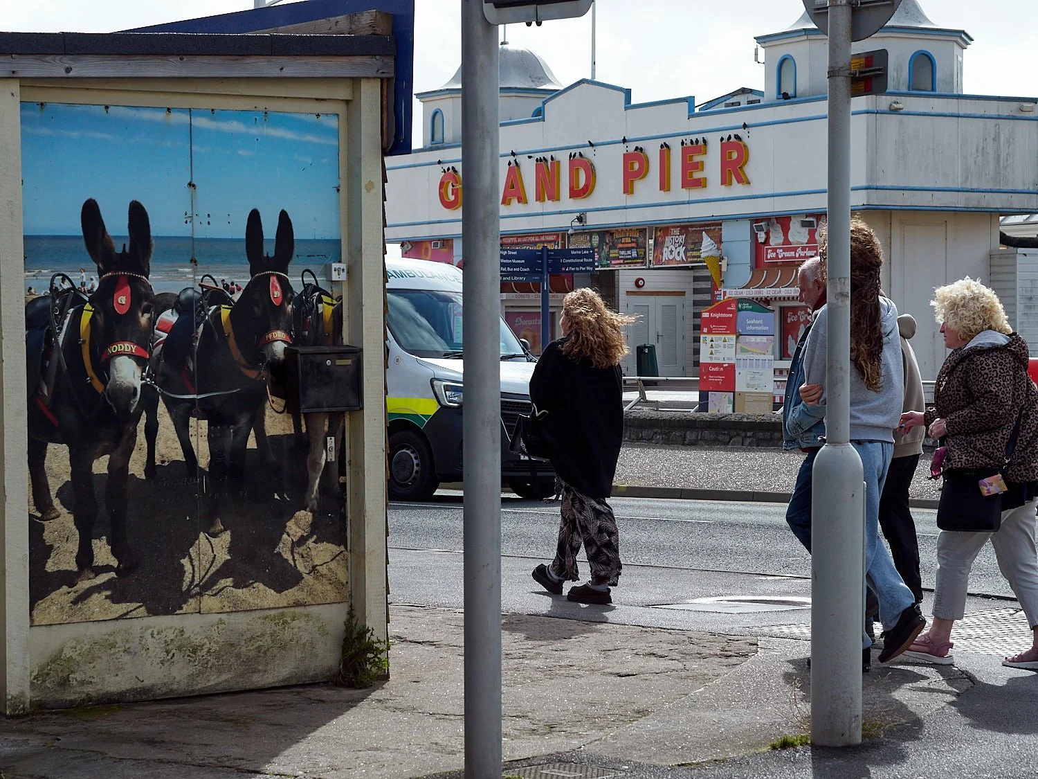 Donkey rides, the pier and gale force autumn winds. That's my town.