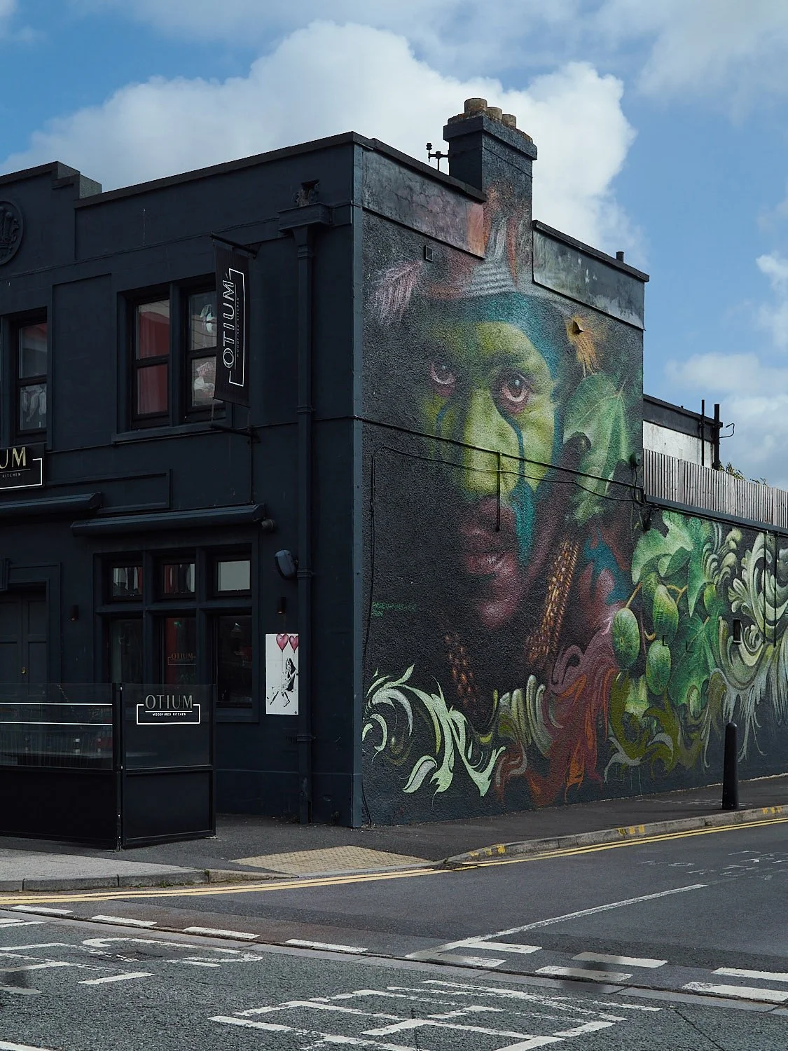 Beautiful art in a strange place.
