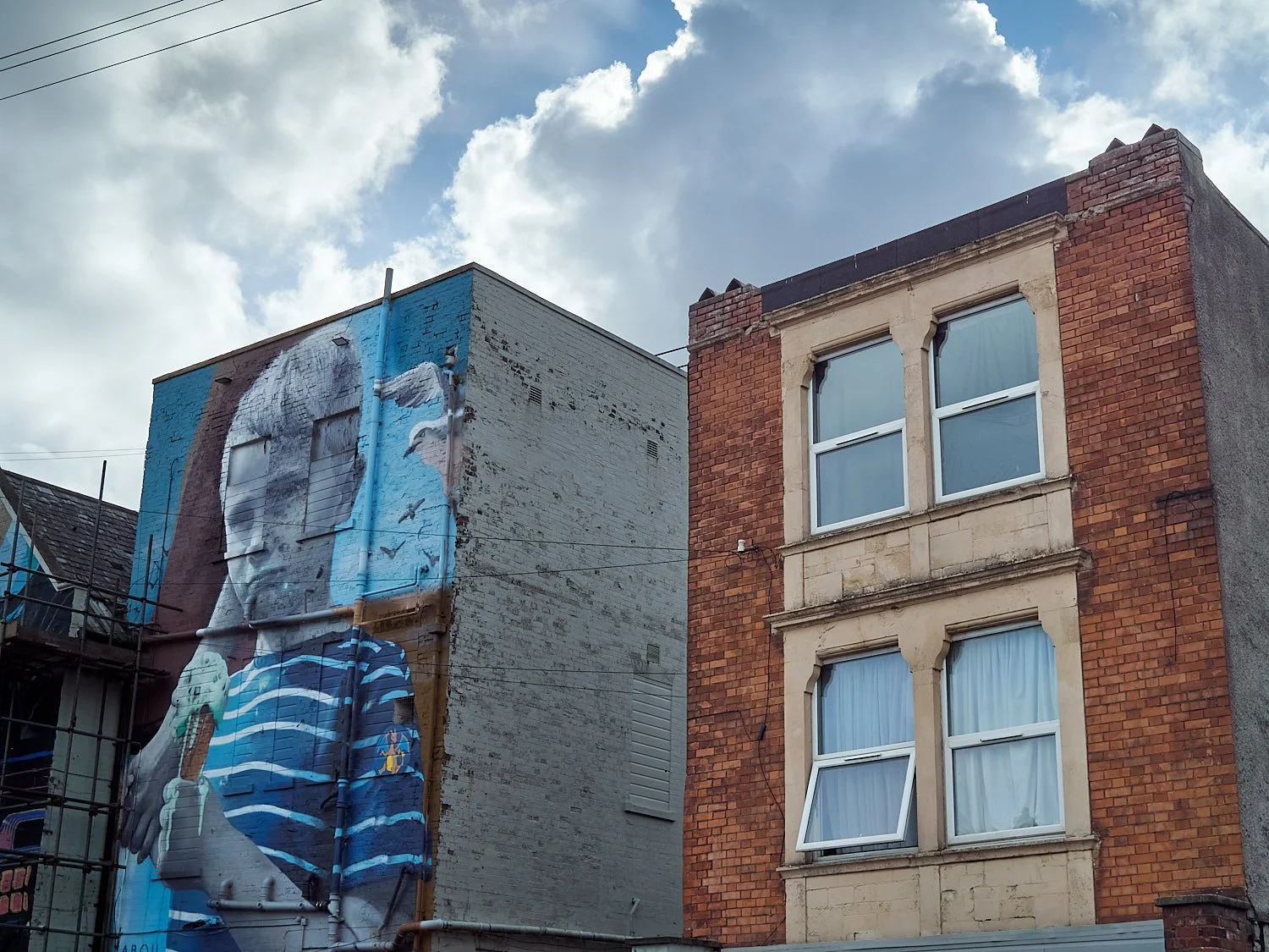 These back streets used to be rough but now they're like pop-up galleries.