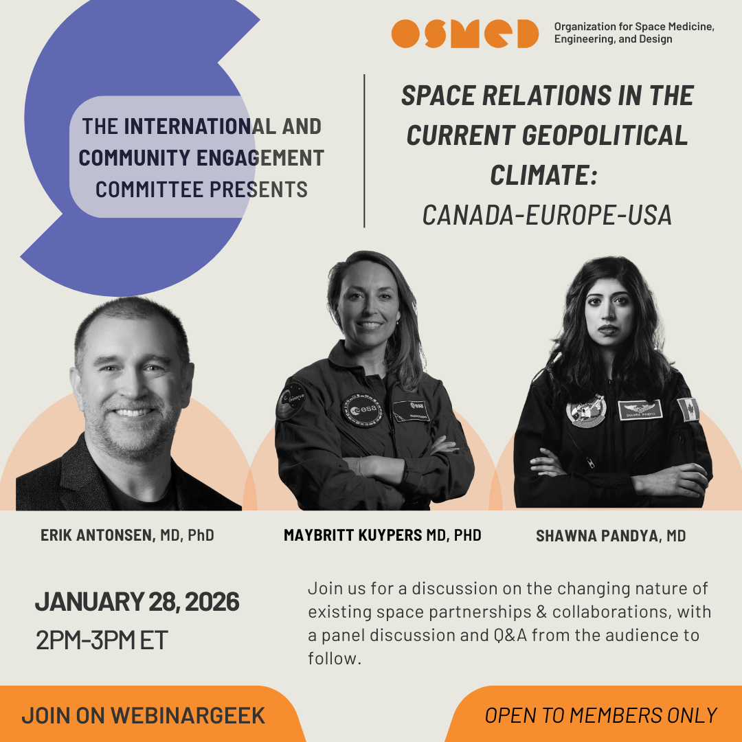 Space Relations in the Current Geopolitical Climate (OSMED MEMBERS ONLY)