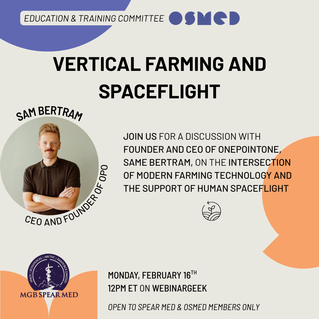 Vertical Farming &amp; Spaceflight w/ Sam Bertram (MEMBERS ONLY)
