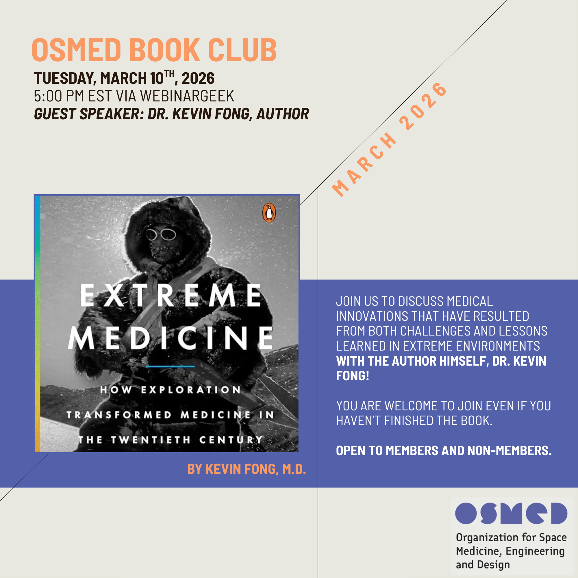 OSMED Book Club: Extreme Medicine (OPEN TO EVERYONE)