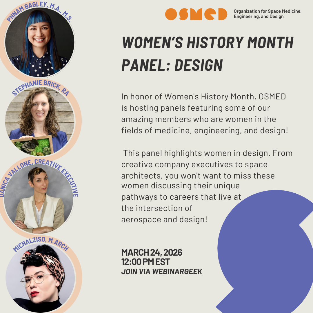 OSMED Women’s History Month Panel: Design (OPEN TO EVERYONE)