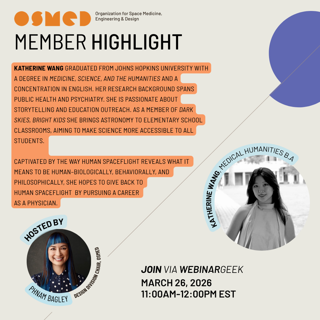 OSMED Member Highlight: Katherine Wang (OPEN TO EVERYONE)