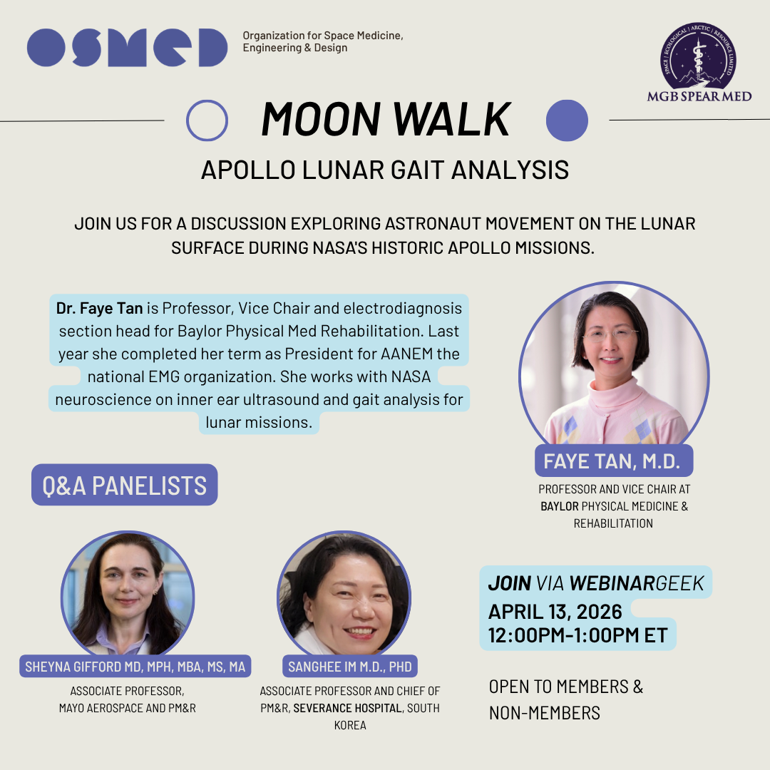 OSMED Moon Walk: Apollo Lunar Gait Analysis (OPEN TO EVERYONE)