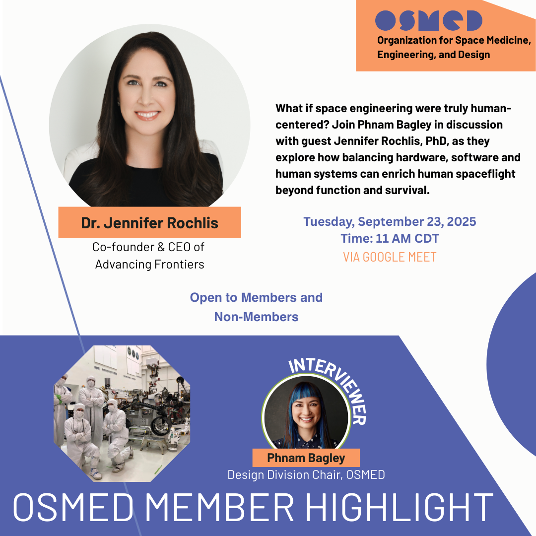 OSMED Member Highlight: Dr. Jennifer Rochlis on Human-Centered ...