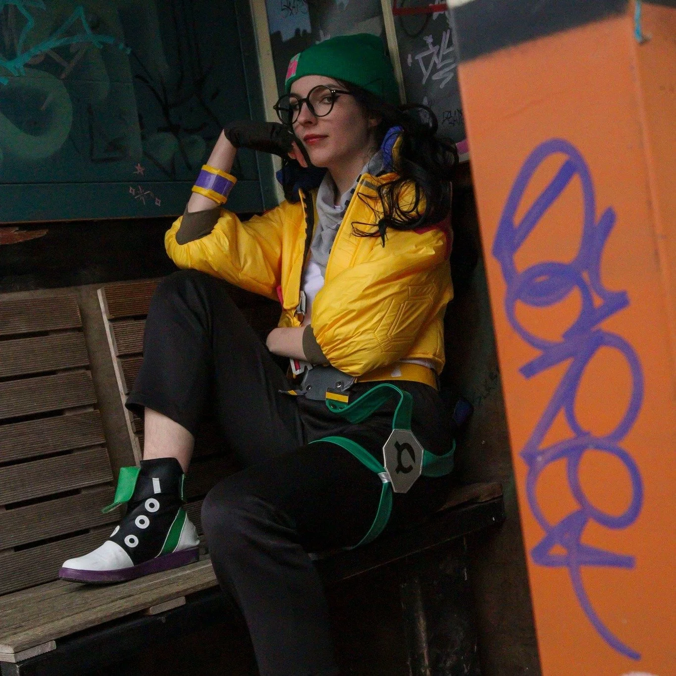 📍Strijp S
📷Canon EOS 250D
1/2000
f/6.3
ISO 6400

Model: @jvneberries 
Character: Killjoy
Game: @valorant 
Media: @riotgames