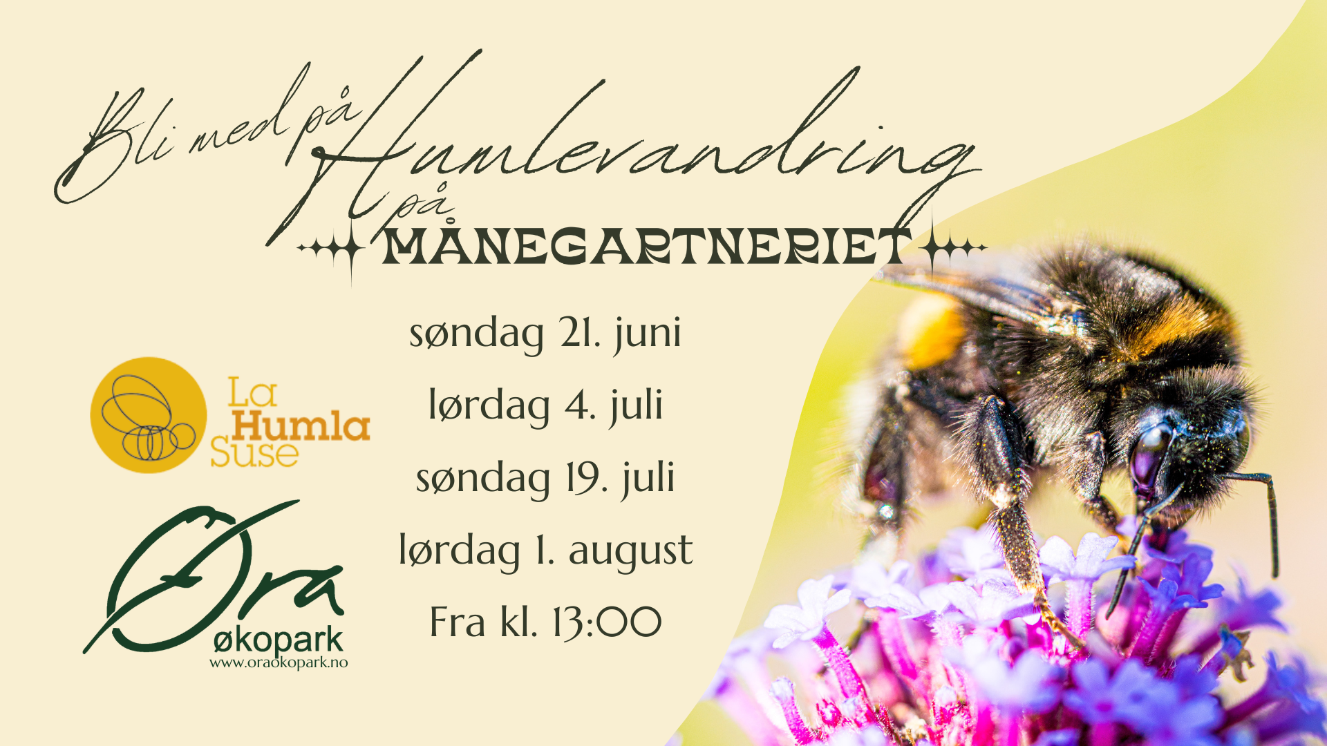 Humlevandring på Månegartneriet 🐝