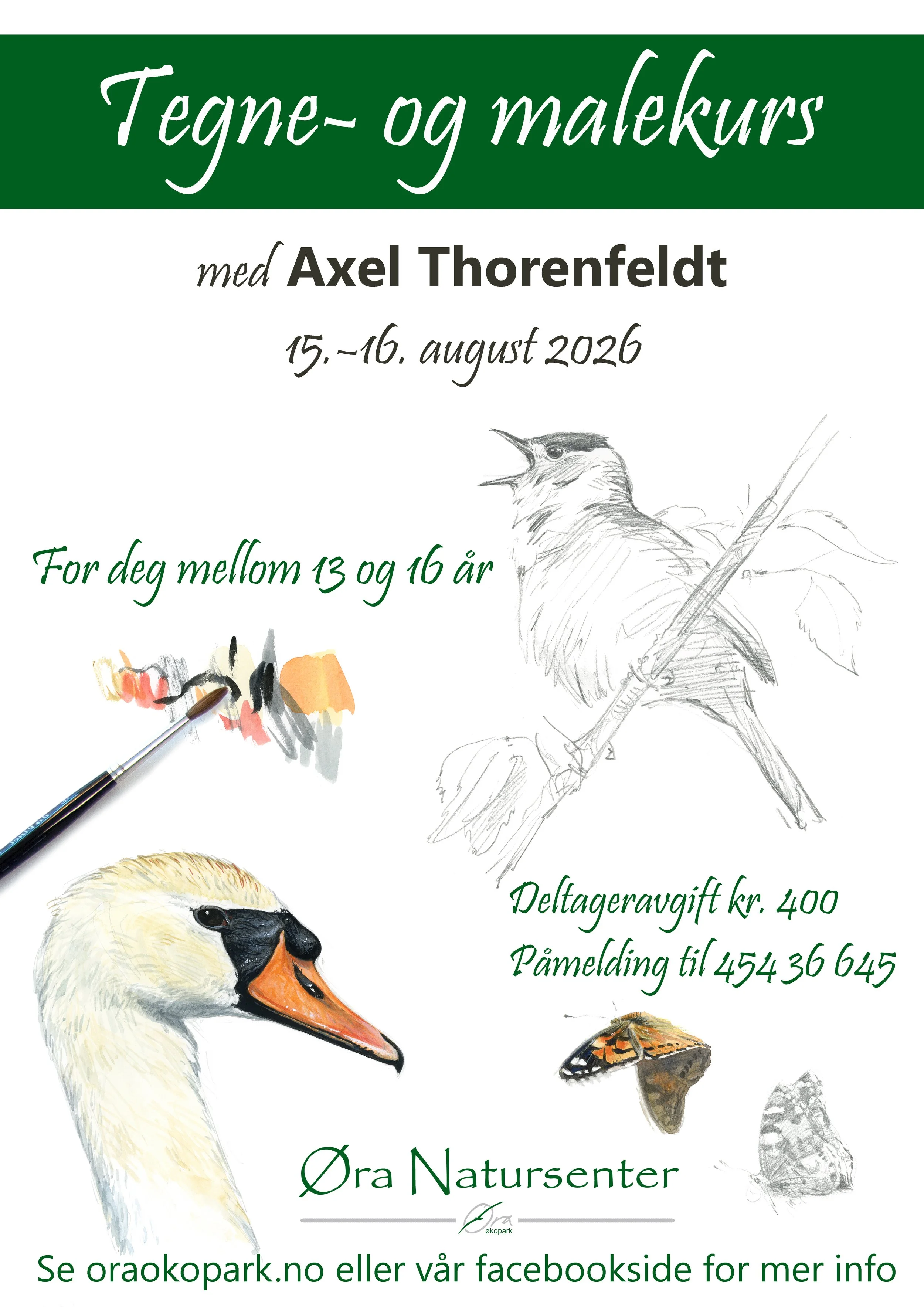 Tegne- og malekurs med Axel Thorenfeldt