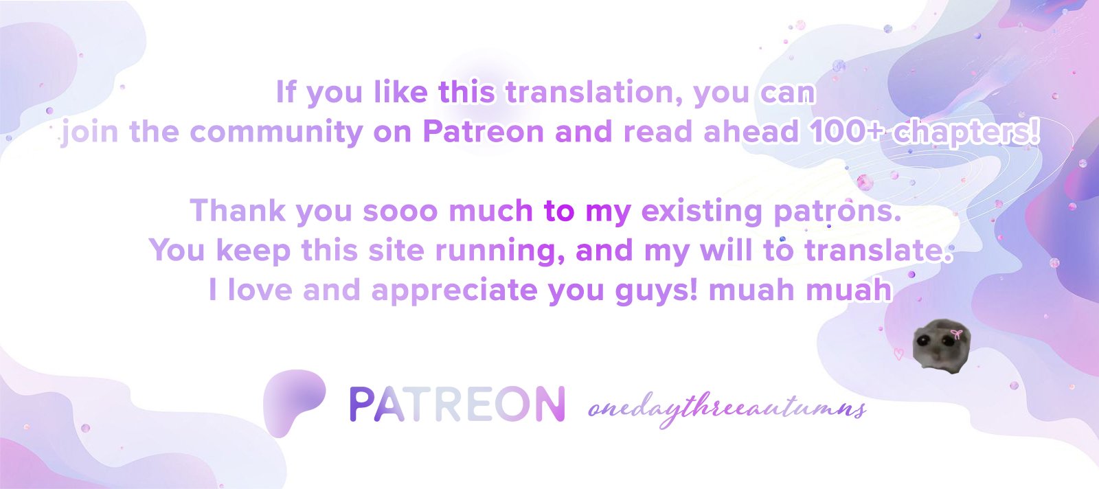 patreon.com/onedaythreeautumns