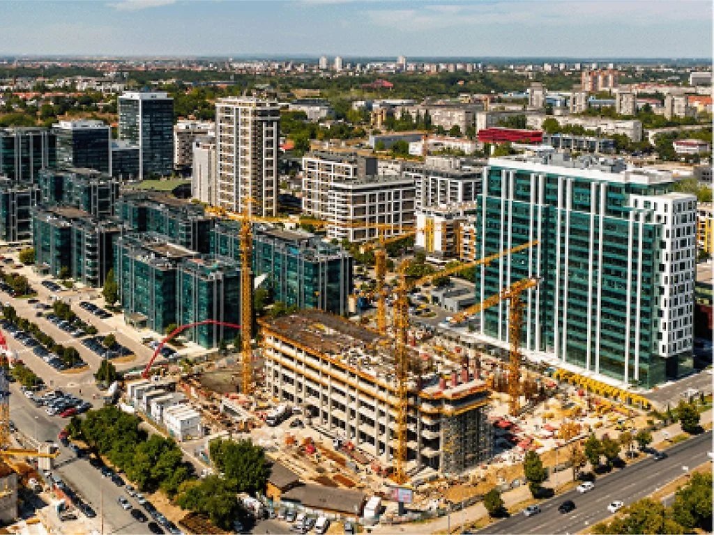 A digital graphic with a stylized eagle head logo over an abstract teal-blue background with light streaks and bokeh effects.