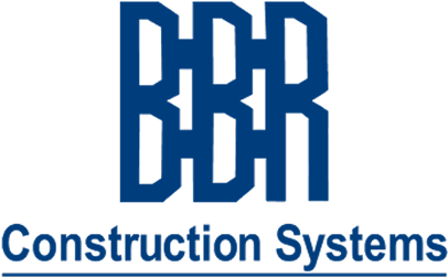 Logo for BBB Construction Systems with stylized letters BBB above the company name.