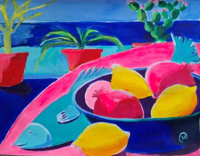 peinture réalisée avec Matière et Pigments en stage de dessin et peinture.jpg