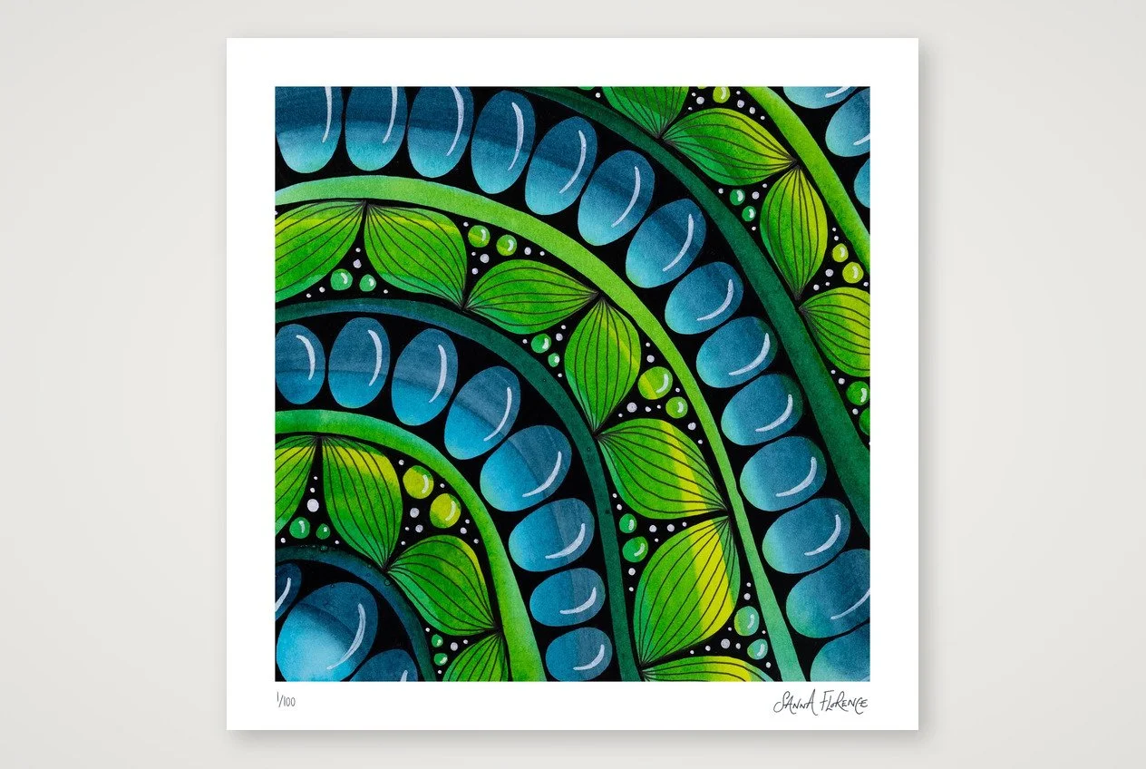 No.636. Where Green Meets Blue