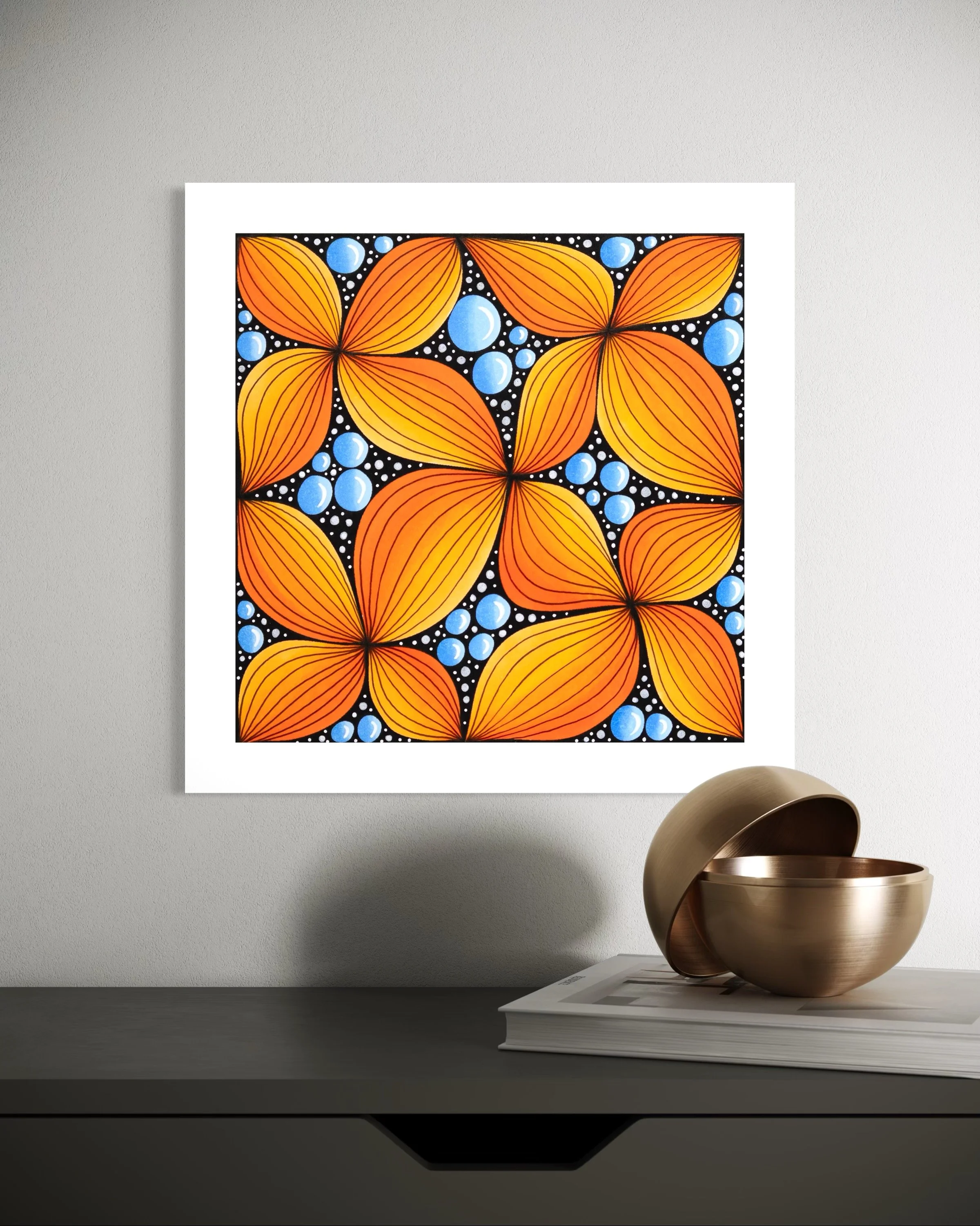 Print. No. 523. Sunset Blossoms