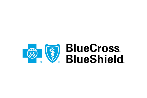 BlueCross BlueShield logo with a blue cross and shield symbol.