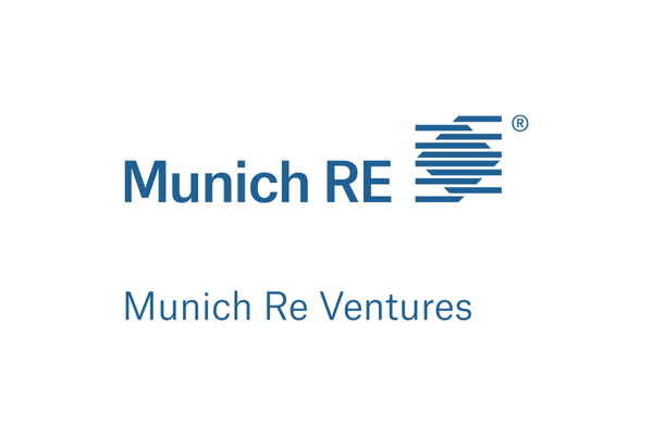 Munich Re logo with the text 'Munich RE' and 'Munich Re Ventures'