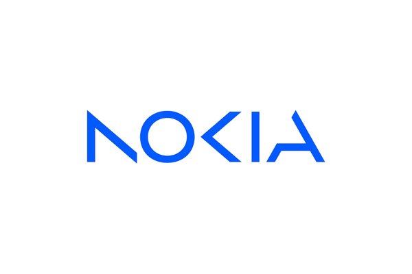 Nokia logo in blue on a white background.