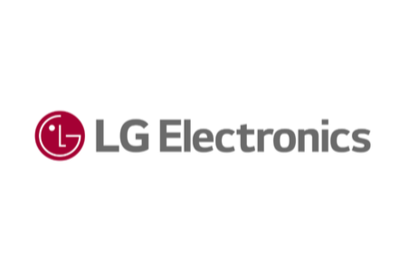LG Electronics logo with red circle and text