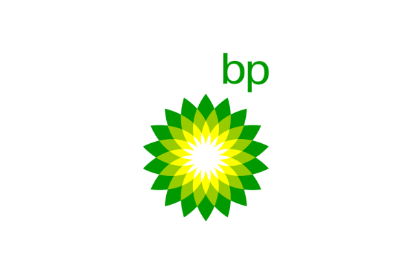 The BP logo with a green and yellow stylized leaf design and the text 'bp' above it.