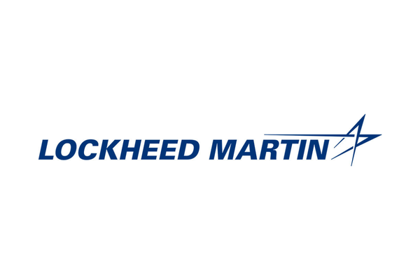 Lockheed Martin logo with blue text and a star symbol.