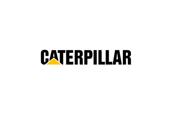 Caterpillar logo with a yellow triangle beneath the letter 'A'