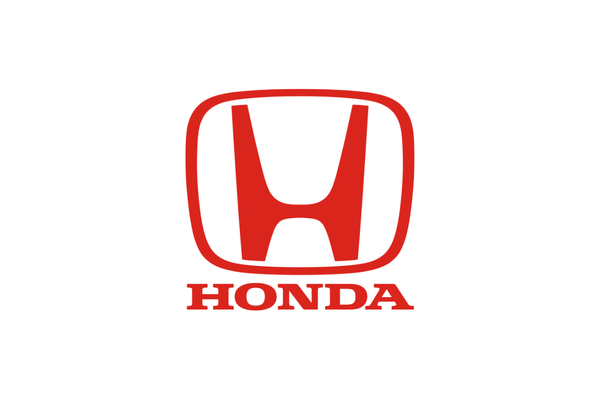 Red Honda logo with a capital H inside a rounded square and the word 'HONDA' underneath.