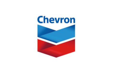 Chevron logo featuring a stylized blue and red shield with the company name above.