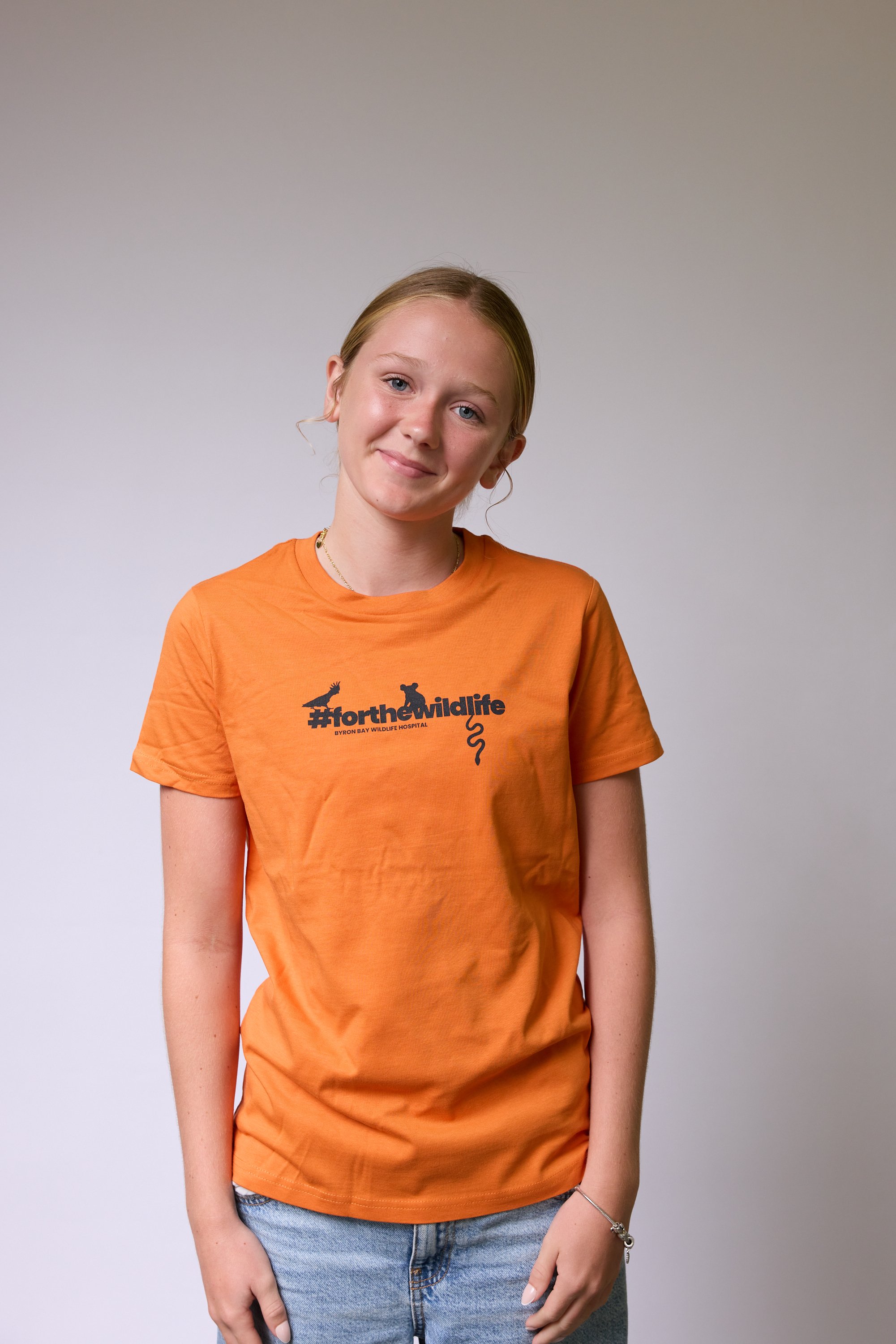 Kids Staple Tee Orange - #forthewildlife