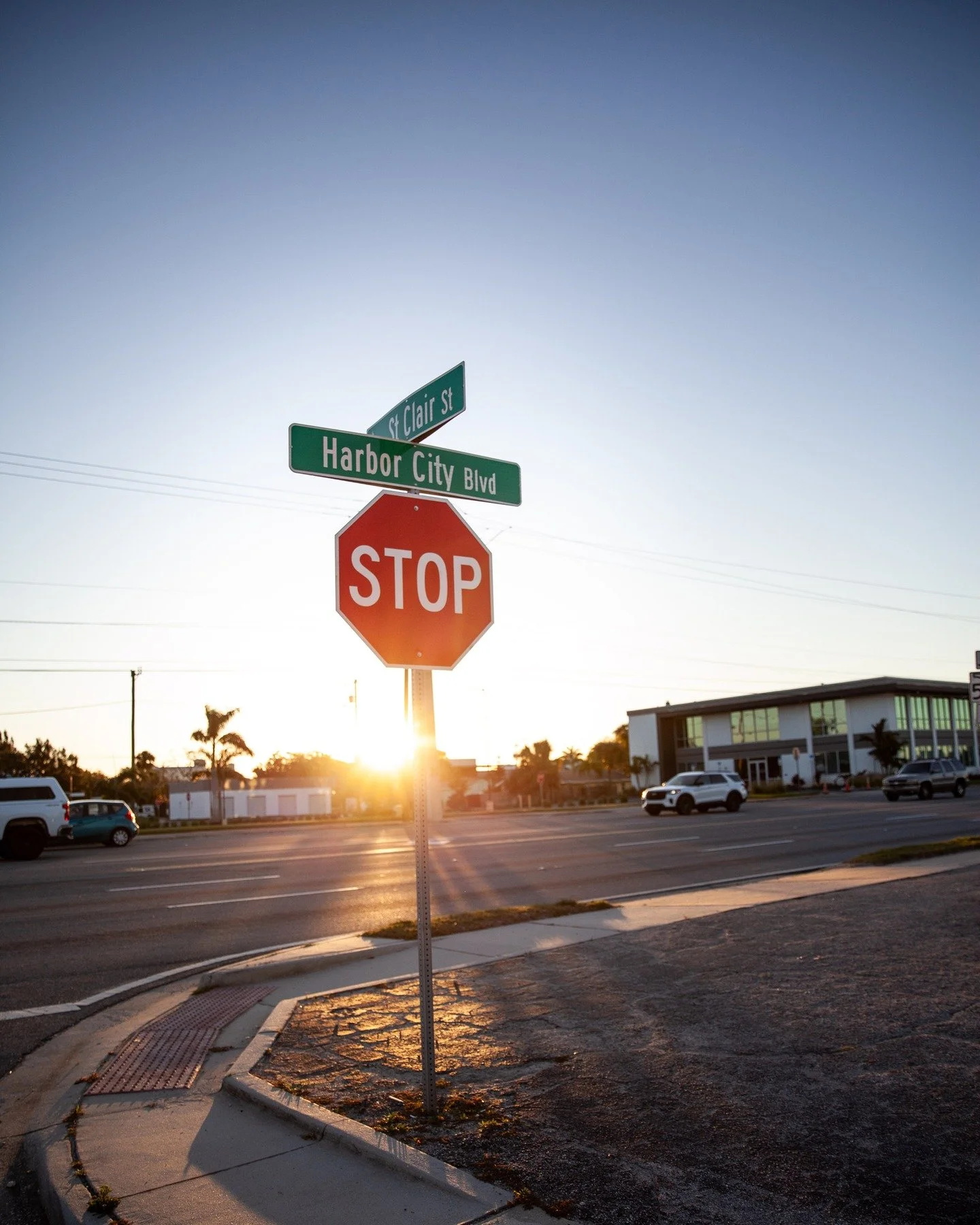 Our trustee intersection, where you can find our home base. Come and check out the @pgtwindowsdoors we sell and install for your home.