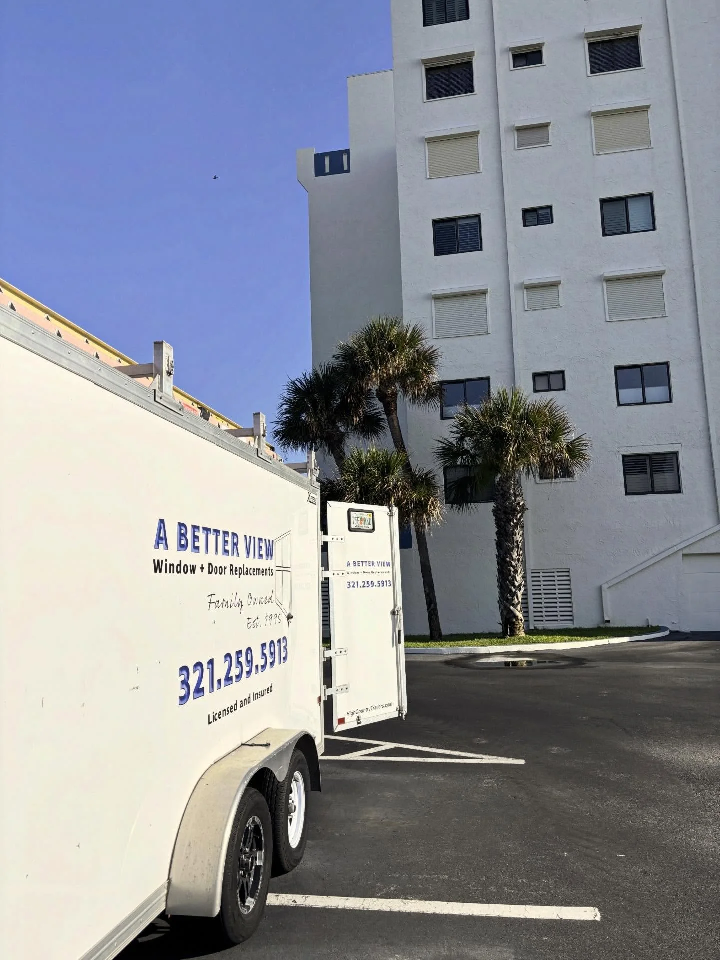 If you see this truck, give our crew a greeting. #windowsanddoors #brevardcounty #abetterview #eastcoast #atthebeach