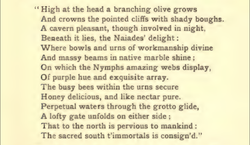 On the cave of the nymphs in the thirteenth book of the Odyssey_ Translated by Thomas Taylor.png