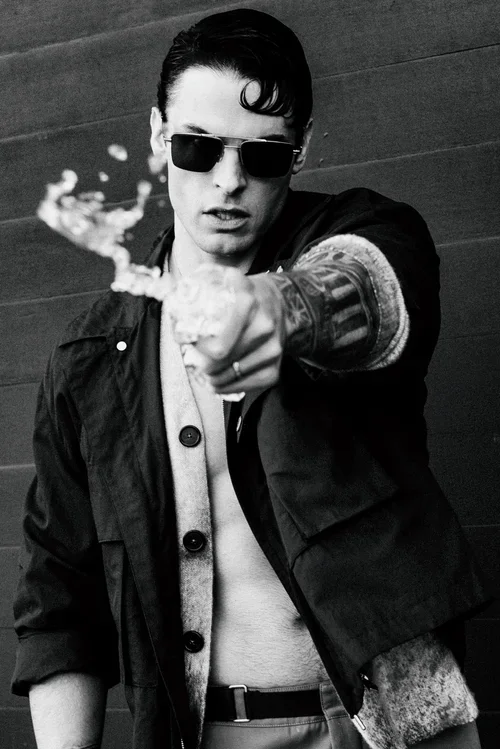 Baptiste Giabiconi for L’Officiel movement by Brian Poniatowski