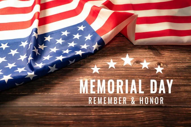 CLOSED FOR MEMORIAL DAY
