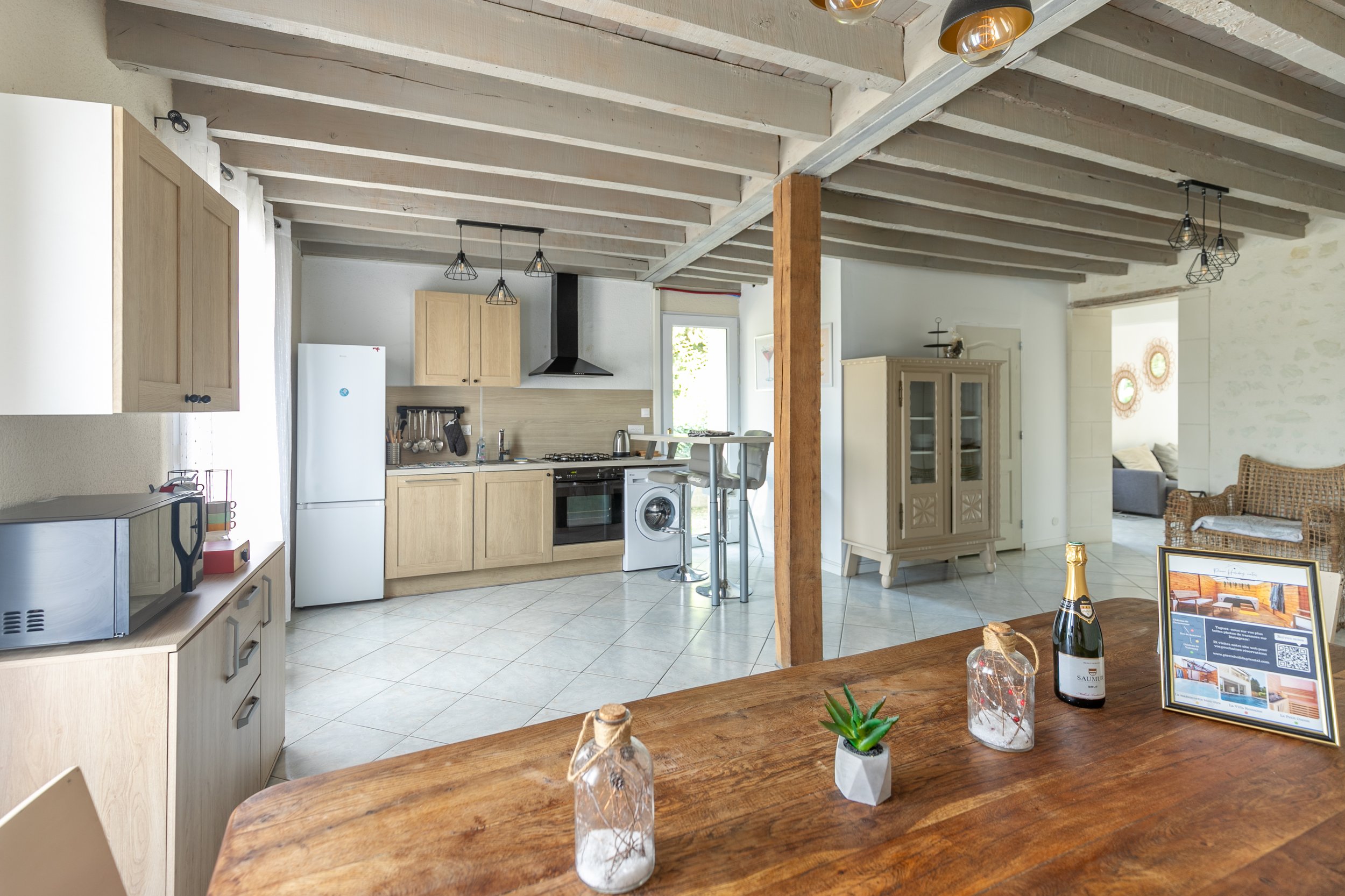 La cuisine et la salle à manger