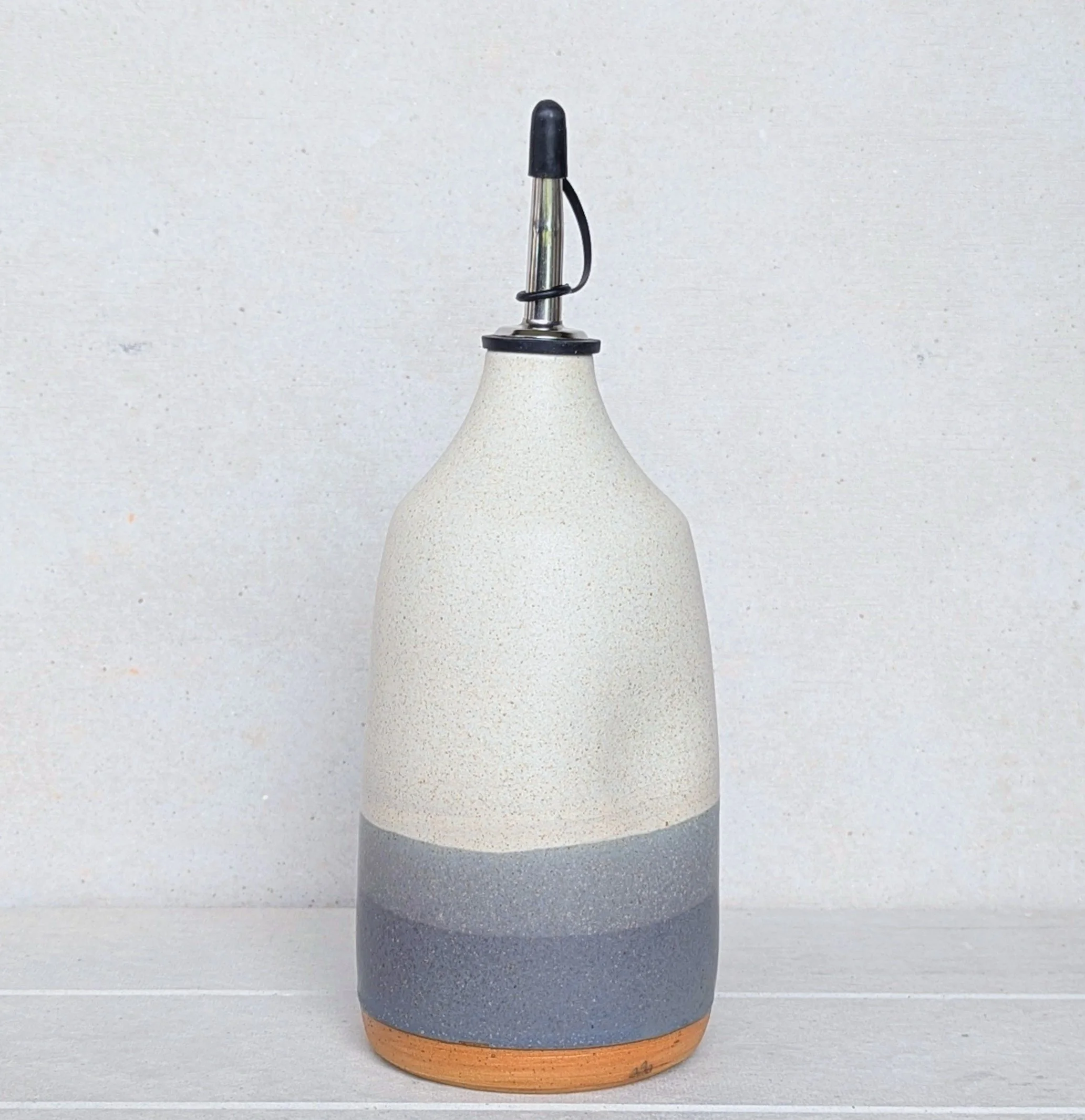 Dimple Oil Bottle - Dusty Blue 2
