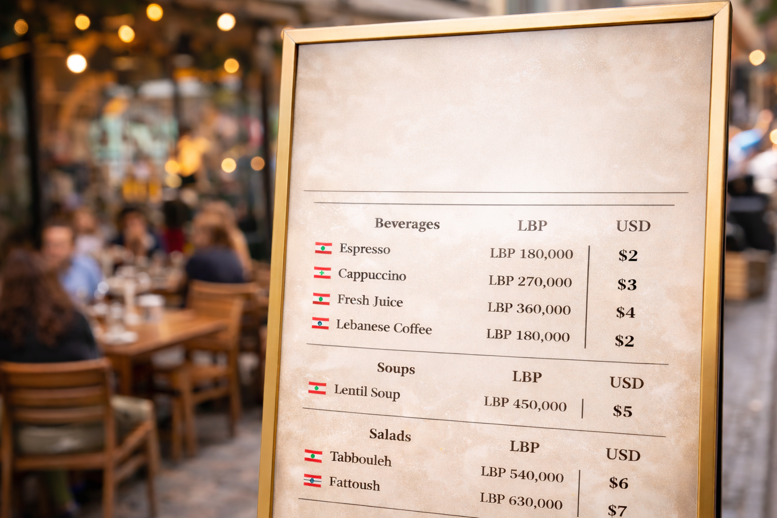 Lebanon Tourism Pricing Update 2026: LBP-Based Menus and Exchange Rates Explained</span>