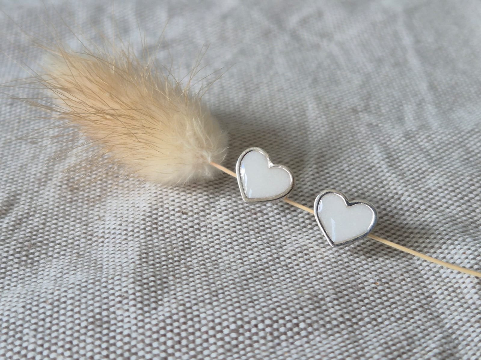breastmilk heart earrings