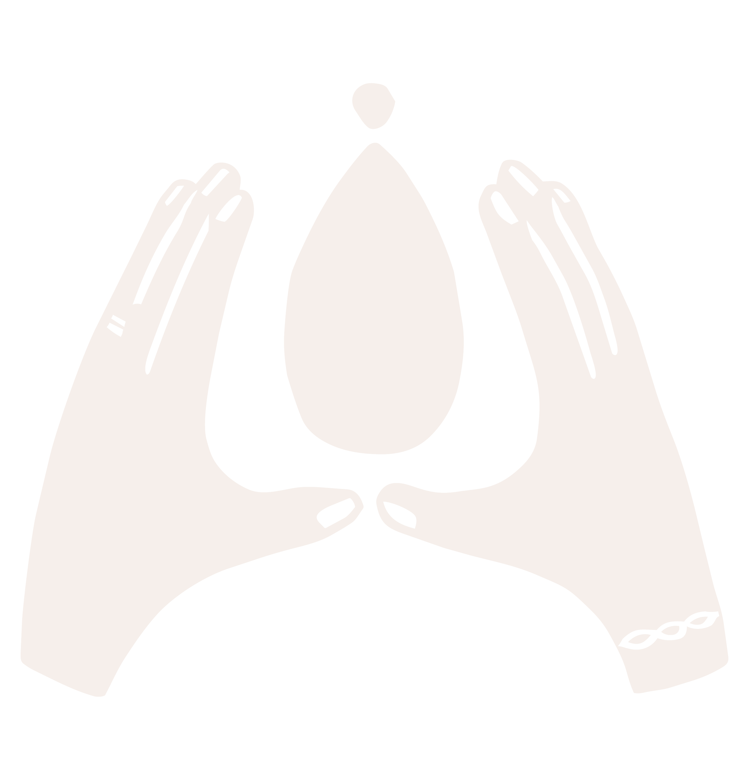 Two hands protecting milk