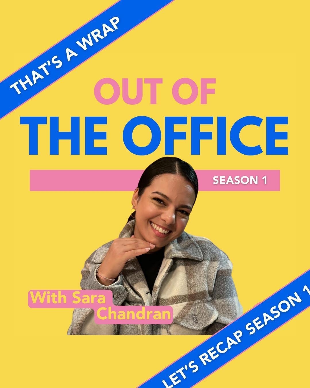 We have officially wrapped the first-ever season of our podcast, Out of the Office! 🤩⁠
⁠
It has been a fantastic first season, and we want to thank all our guests and listeners for your support 🙌⁠
⁠
Here is a recap of all 7 episodes of the first se