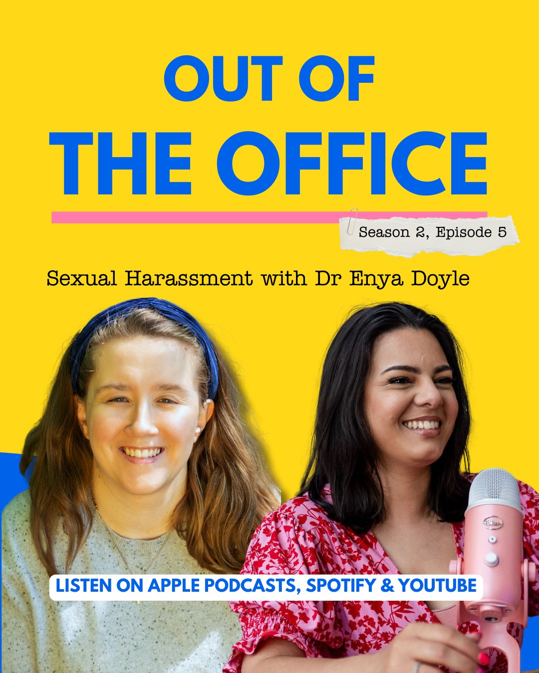Ever wondered why problematic jokes in the workplace still fly under the radar? 💬⁠
⁠
Join us for this week's episode as Sara is joined by the incredible Dr. Enya Doyle, an anti-harassment consultant, to break down The Office's &quot;Sexual Harassmen