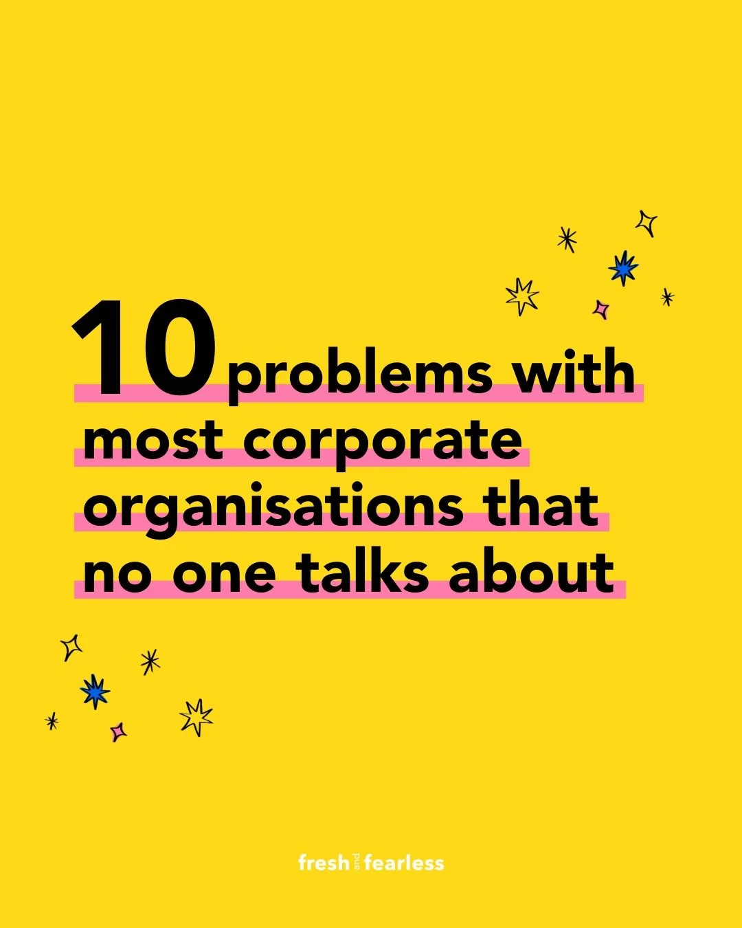 Let&rsquo;s lift the lid on some of the huge problems going on in organisations that no one seems to talk about!&nbsp;

From keeping salaries secret under the guise of &lsquo;protecting&rsquo; employees to not confronting toxic behaviour, there are a