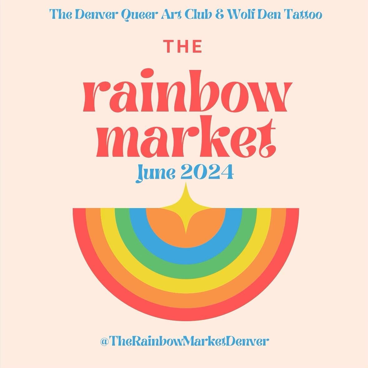 Denver!! The third annual Rainbow Market is right around the corner! Keep your eyes peeled for surprises and updates coming sooner than you think 👀✨🌈 

Vendor applications go live at the end of March&hellip;get creative and make sure you follow @th