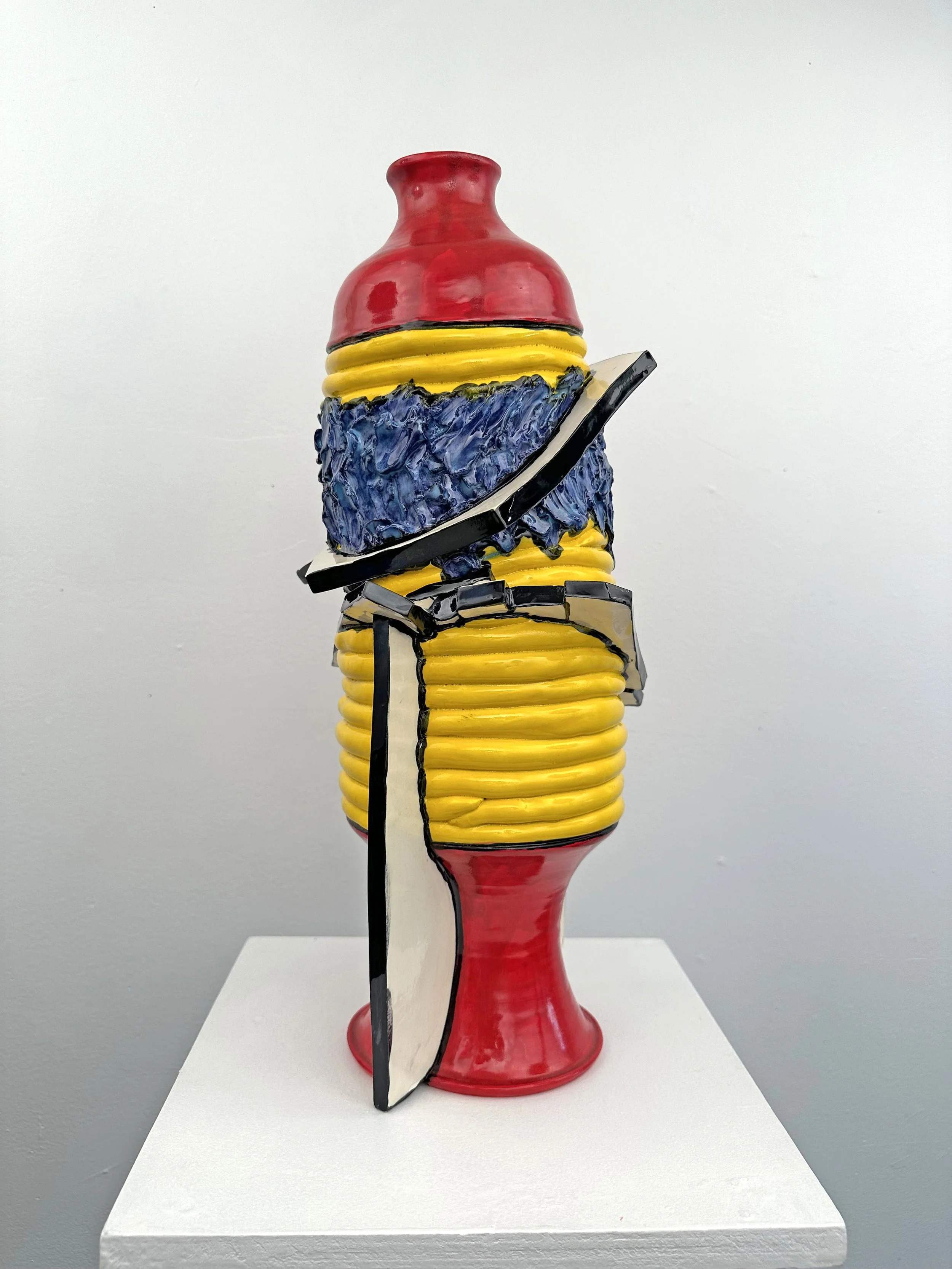 Title: Divided Amphora
March 2025
Date: 2025
Dimensions: 7 x 9 x 18.5 in.
Materials: Glazed earthenware