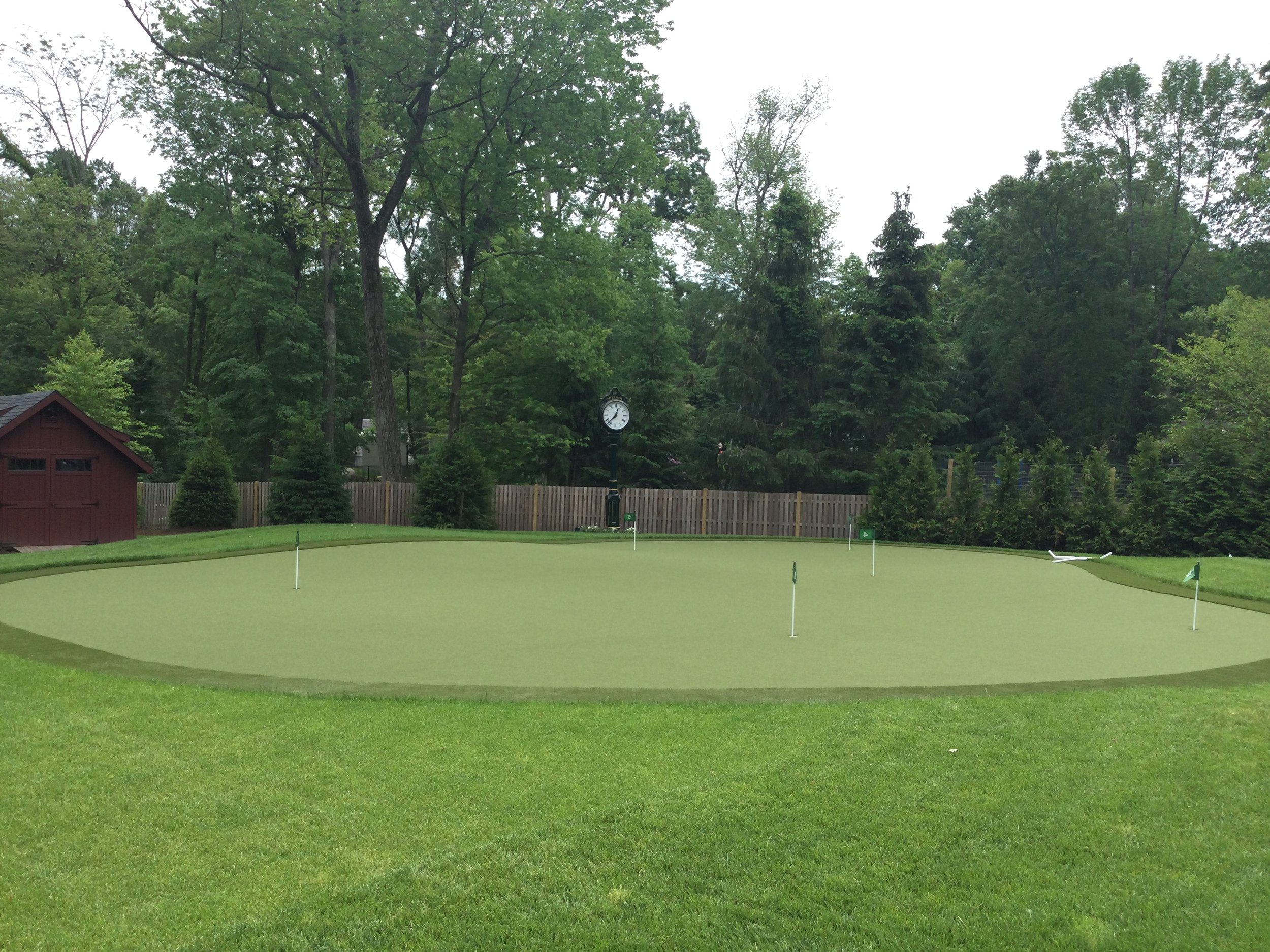 Residential Backyard Golf Feature Construction